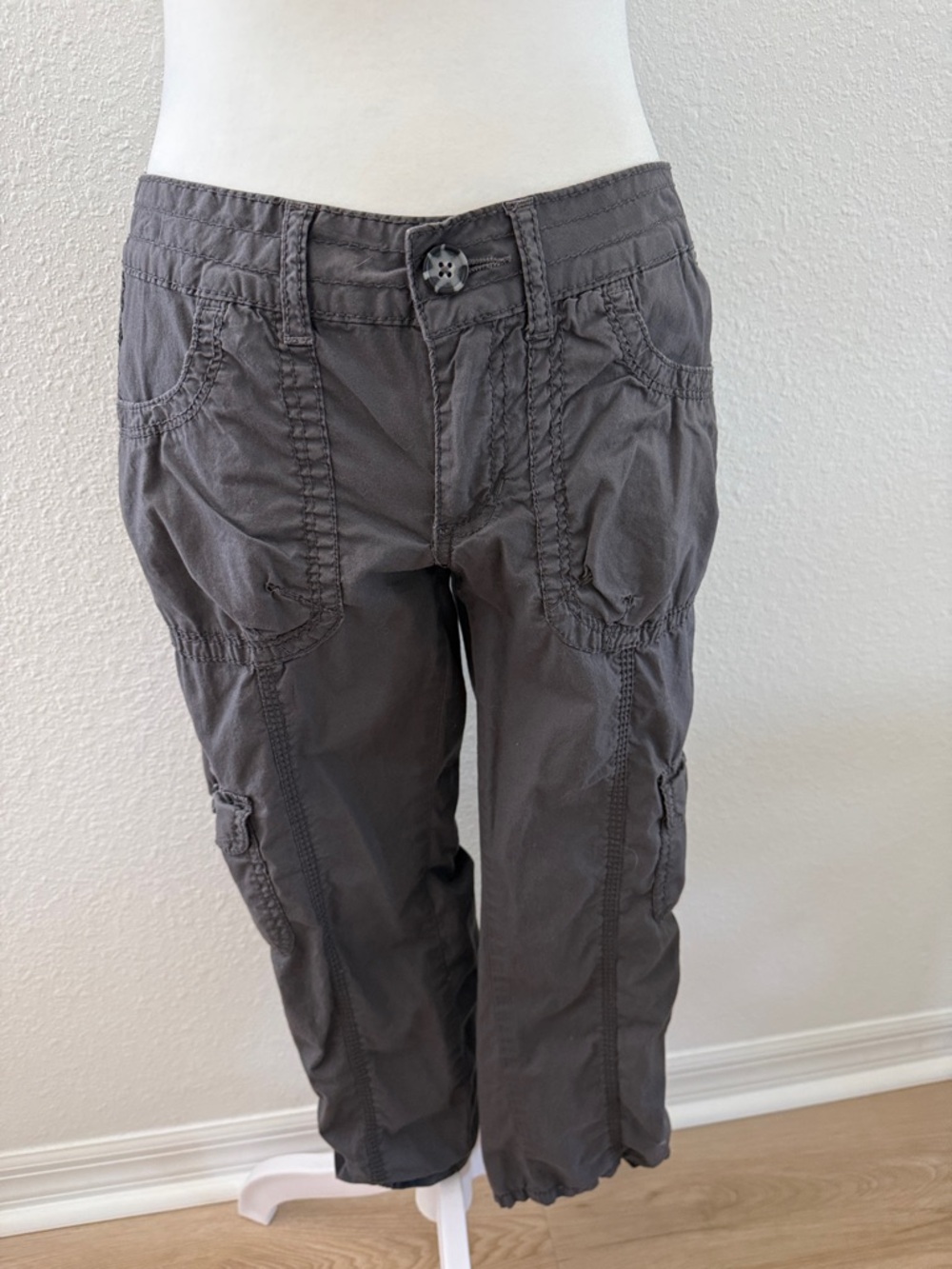 Women’s Casual Gray Cargo Pants